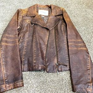 Maurices faux leather jacket size L